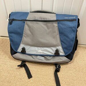 High Sierra Tank Laptop Messenger Bag Blue/Grey